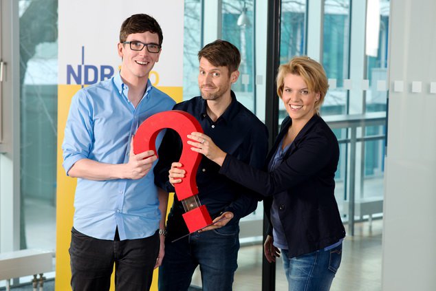 NDR Info Quizteam Tom Zimmermann, Darren Grundorf und Birgit Langhammer
