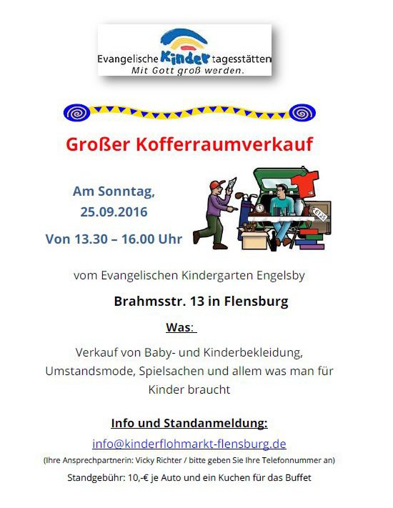 Kinderflohmarkt Flensburg Engelsby, Brahmstr. 13