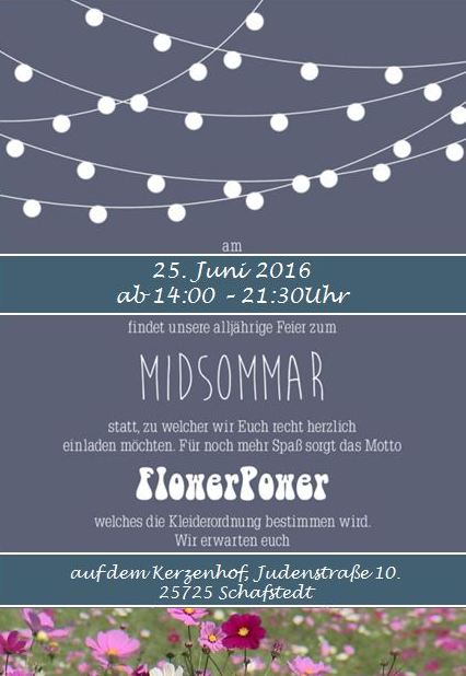 Midsommar auf dem Kerzenhof